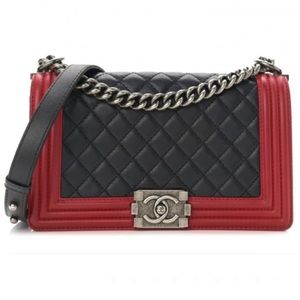 CHANEL Lambskin Quilted Medium Boy